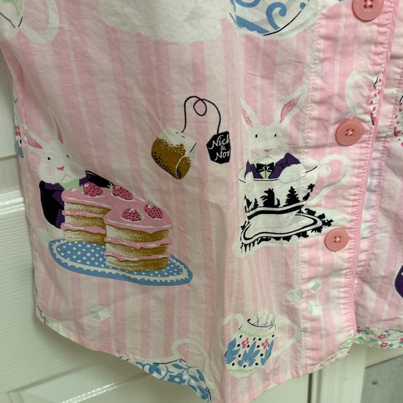 Nick & Nora Bunny Pajama Top - Picture 4 of 11
